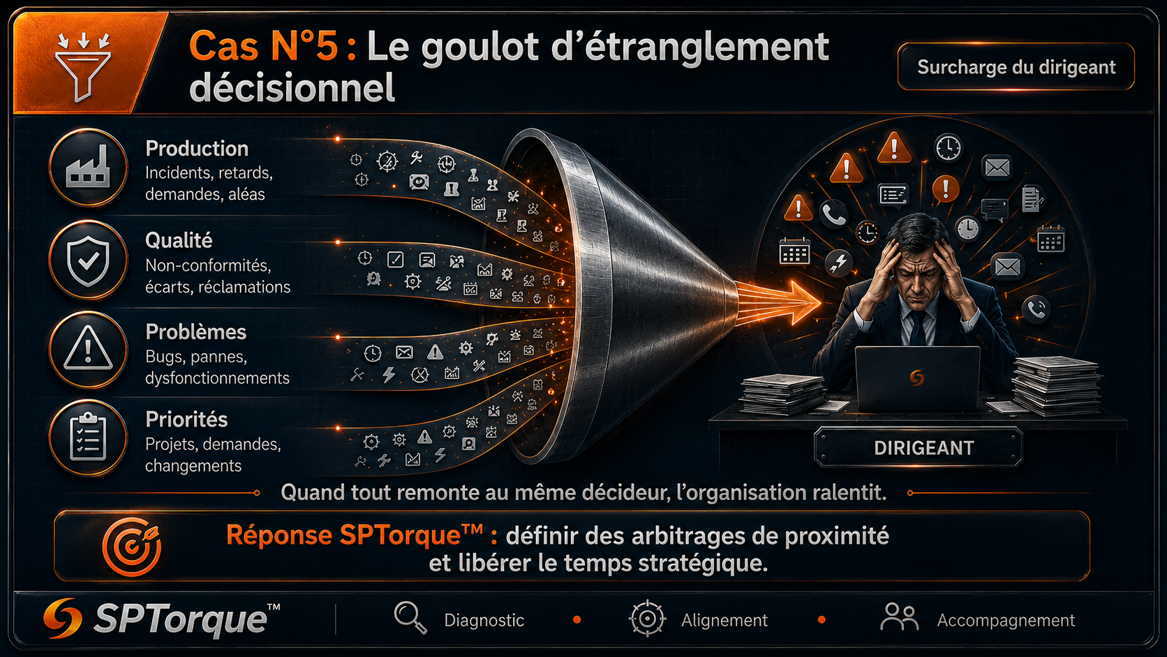 Cas d’usage SPTorque : le goulot d’étranglement décisionnel.